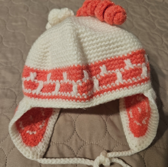 3 pc Hand Knitted Sweater Dress Jacket Hat - Picture 10 of 11